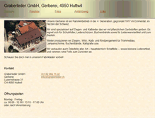 Tablet Screenshot of graberleder.ch